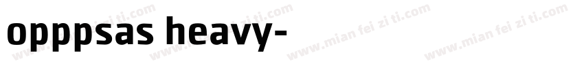 opppsas heavy字体转换